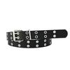 Unisex Punk Double Hole Belt: Personalized Korean Hip Hop Style, Versatile and Cool for Youth