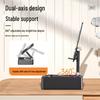 360° Rotating Mobile Phone Holder & Bluetooth Speaker with Microphone and Folding Multifunctionality