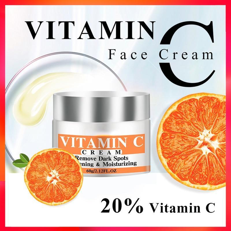 Neueste Vitamin C Whitening Gesichtscreme Reparatur Verblassen Sommersprossen Entfernen Dunkle Flecken Melanin Entferner Aufhellende Gesichtscreme