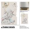 Lustiger Bär Hase Babybuch Ballon Kinderzimmer Poster Cartoon Wandkunst Druck Leinwandmalerei Baby Kinderzimmer Heimdekoration Bild