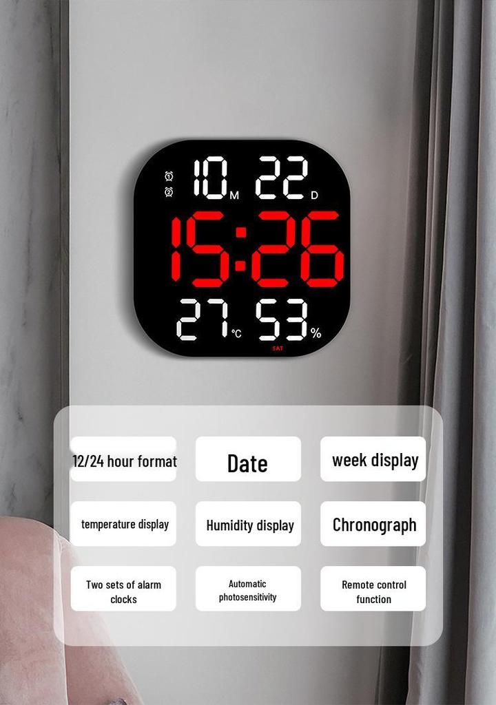 LED Acrylic Decorative Gym Wall Clock with Countdown Timer for Living Room