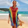 Open-weave Beach Cover-up, Beach Vacation Bikini Outer Cover-up, Swimming Suit, Sun Protection Clothing