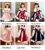 Girls' Lolita Cute Dress with Warm Fleece Lining - Spring & Autumn Formal Princess Dress for Small to Medium Primary School Children