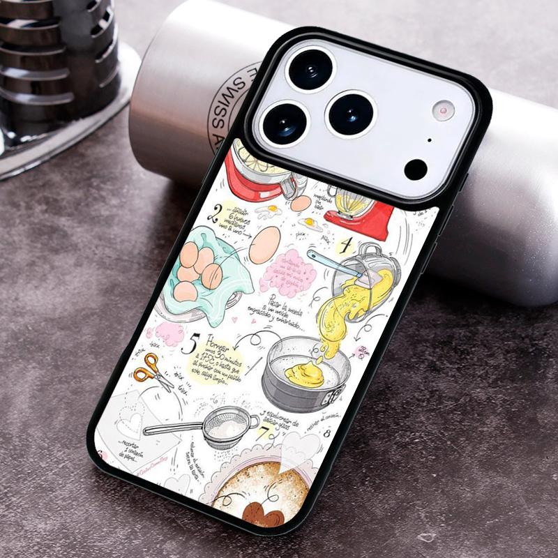 Baking Cook Chef Phone Case For iPhone 17 16 15 14 13 12 11 Pro Max Plus 17Air Soft Silicone Cover