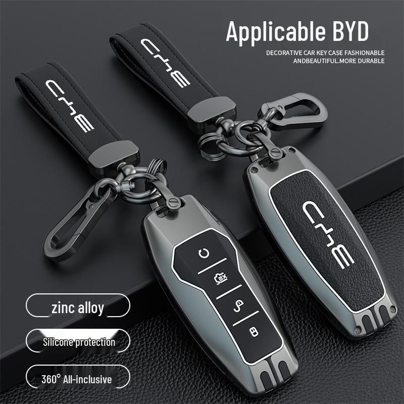 BYD Key Case: Full Coverage for Song, QinPLUS/dmi, Dolphin, e2, Tang, Han EV, e3, Destroyer 05 Models