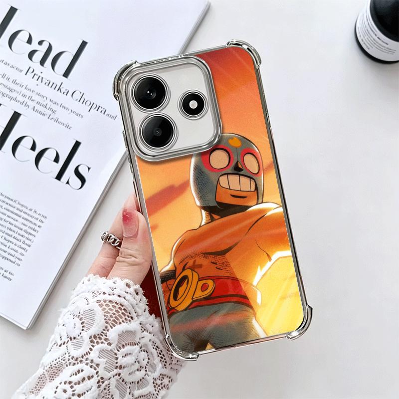 Cartoon Game Stars Soft Phone Case For Xiaomi Redmi Note 14 15 Pro Plus 13 12 11S 11T 5G 10 9S 9 Plating Anti-Fall Fundas