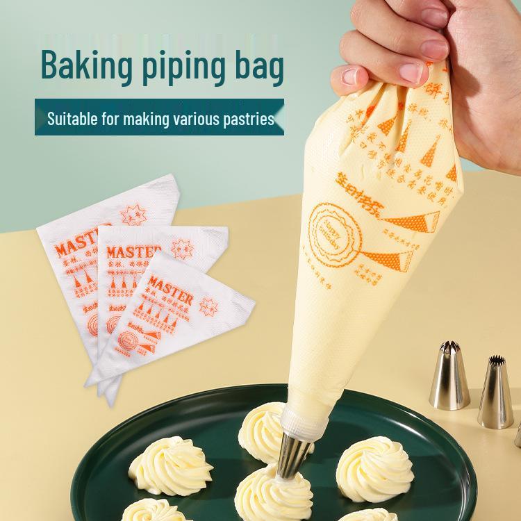 Thick Disposable Icing Bags: Large, Medium, Small - Cake, Cream, and Baby Food Decorating Tools