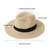Handmade Panama Hat Vacation Sun Hat for Adult Outdoor Activity Wide Brims Straw Hat for Beach Holiday and Everyday Wear