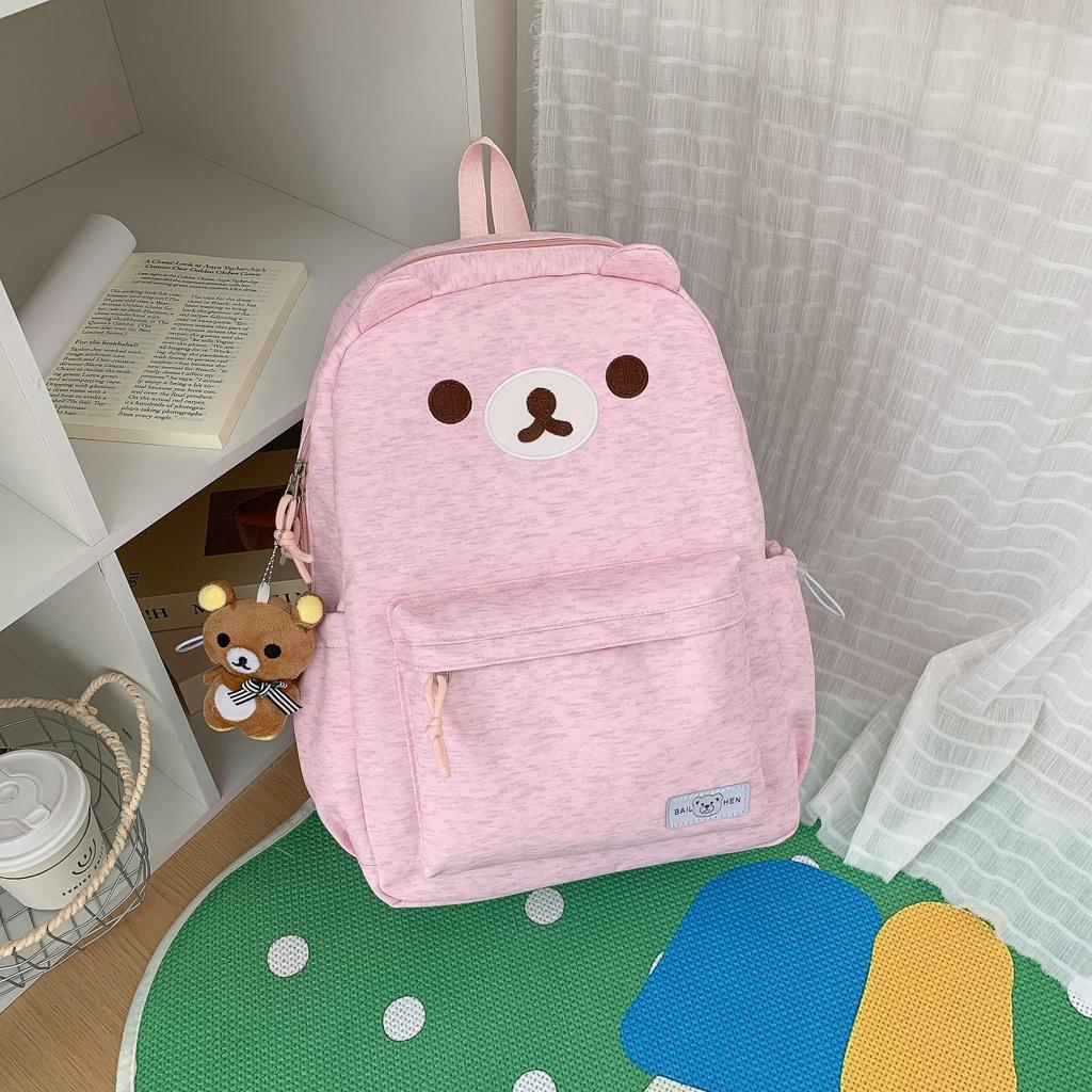 Schoolbag Japanese Harajuku Ins High-value Cartoon Cute Schoolbag Women's New Trendy Korean Version Large-capacity Student Backpack