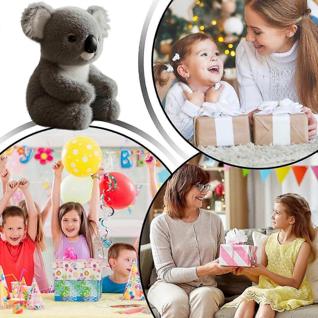 Ultra-Soft Koala Plush Toy - Lifelike Stuffed Animal for Stress Relief & Emotional Comfort, Interactive Huggable Gift