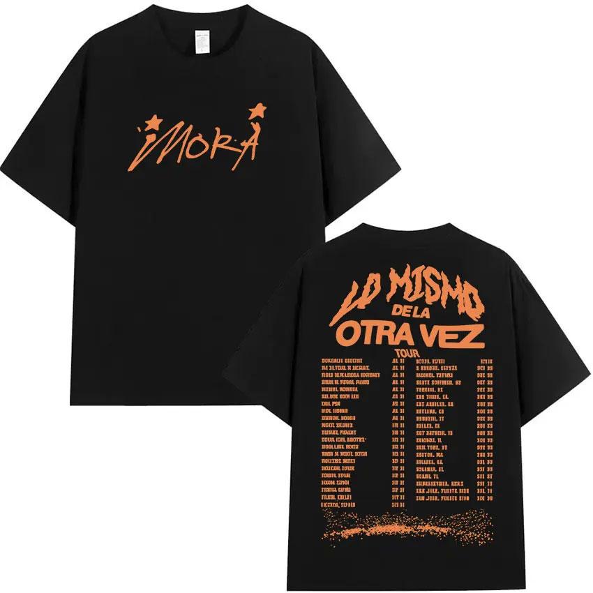New Short Sleeved Round Neck Y2k Tshirt Men Clothing New in Top  Tees Mens TShirt Camisetas Rapper MORA Album 2025 Merch