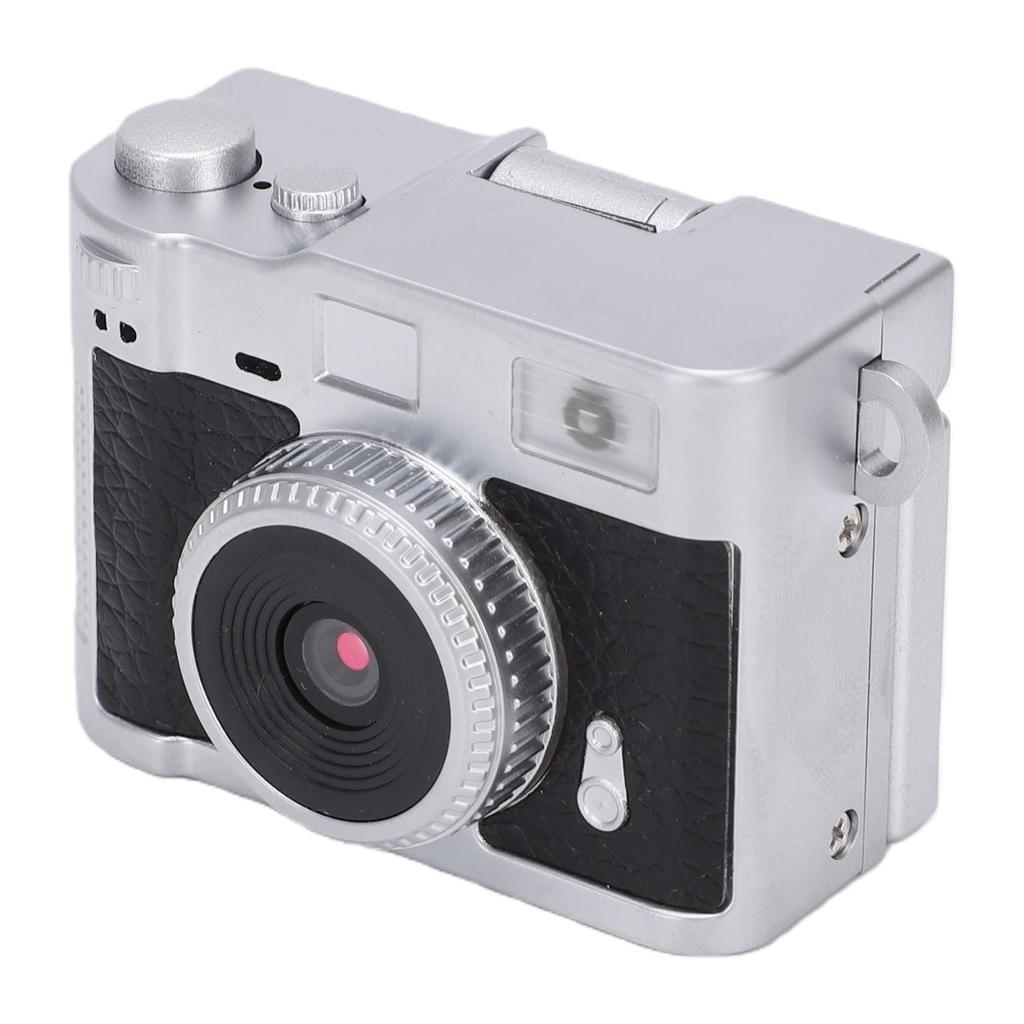 Keychain Digital Camera 1080P HD Retro Teens Camera with 1.47 Inch Flip Screen Built in Flash for Travel School Black