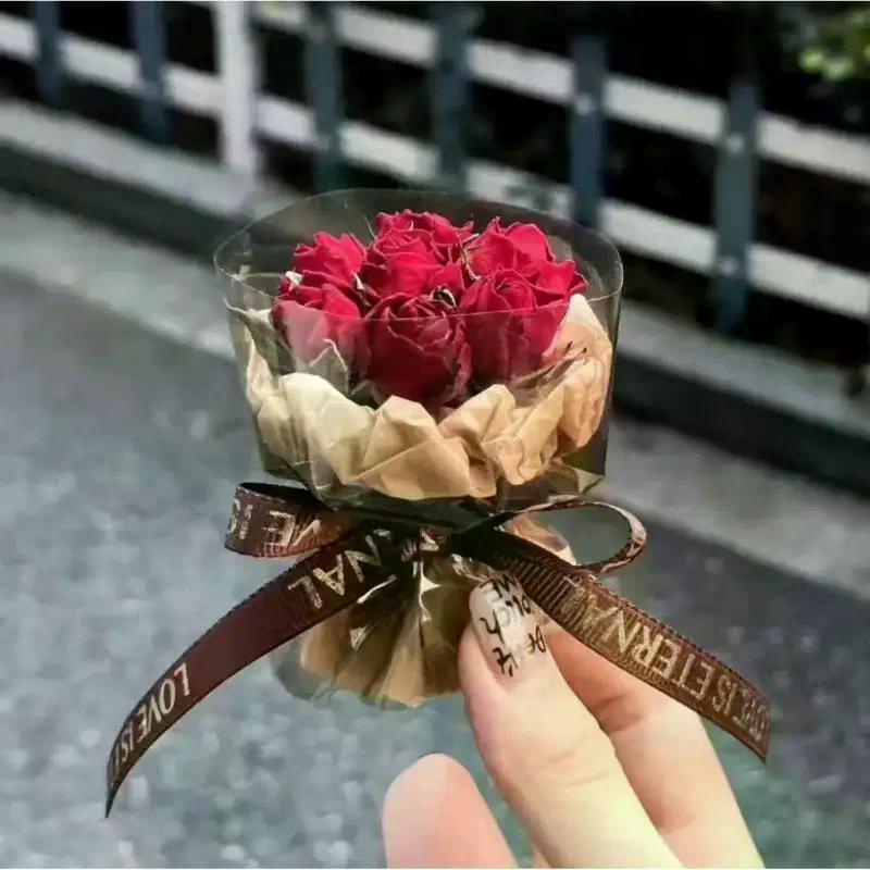 Flower Rose Bouquet Artificial Flower For Christmas Wedding Birthday Party Valentine's Day DIY Gift Home Decoration