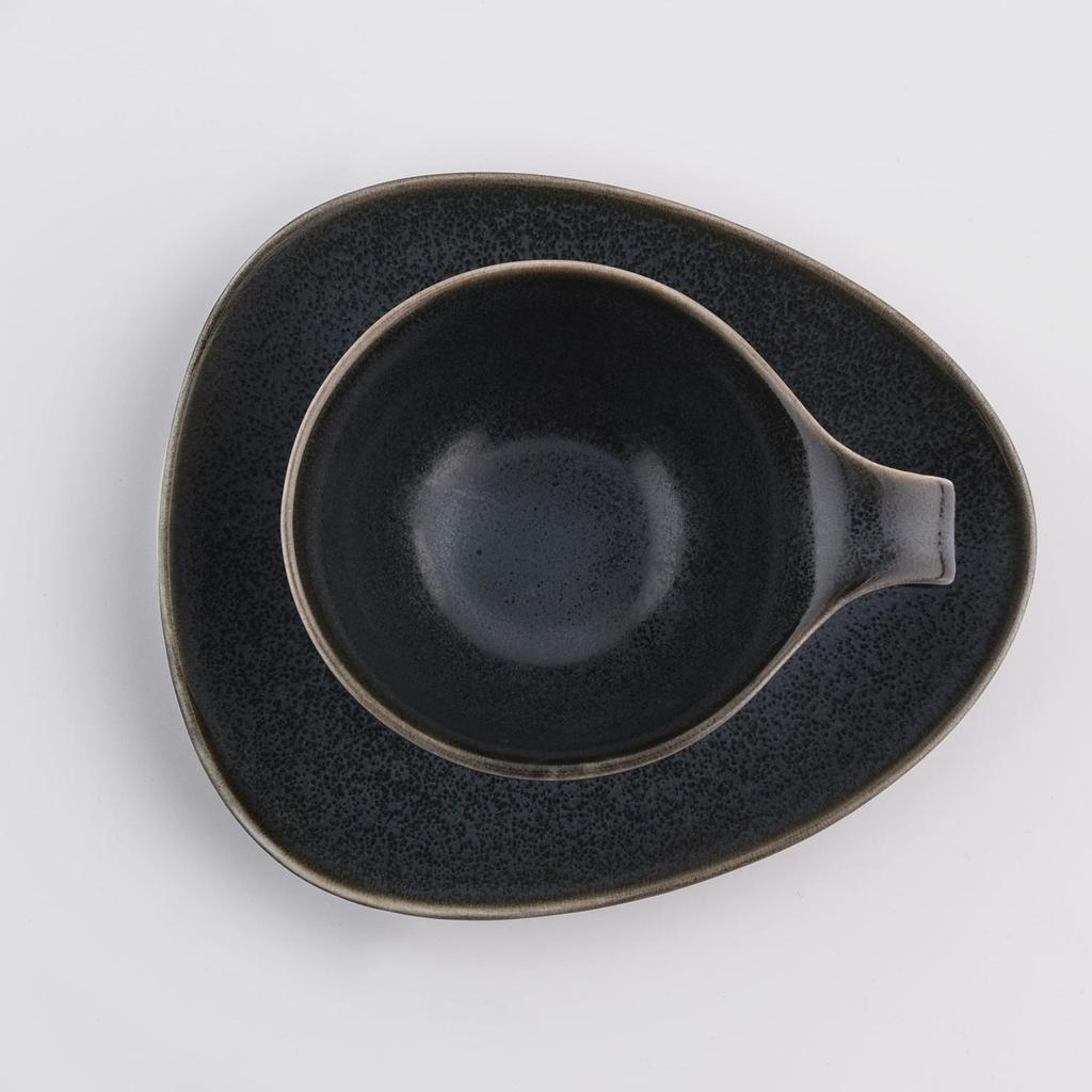 Swirling Cup with Saucer, Time , DUKA