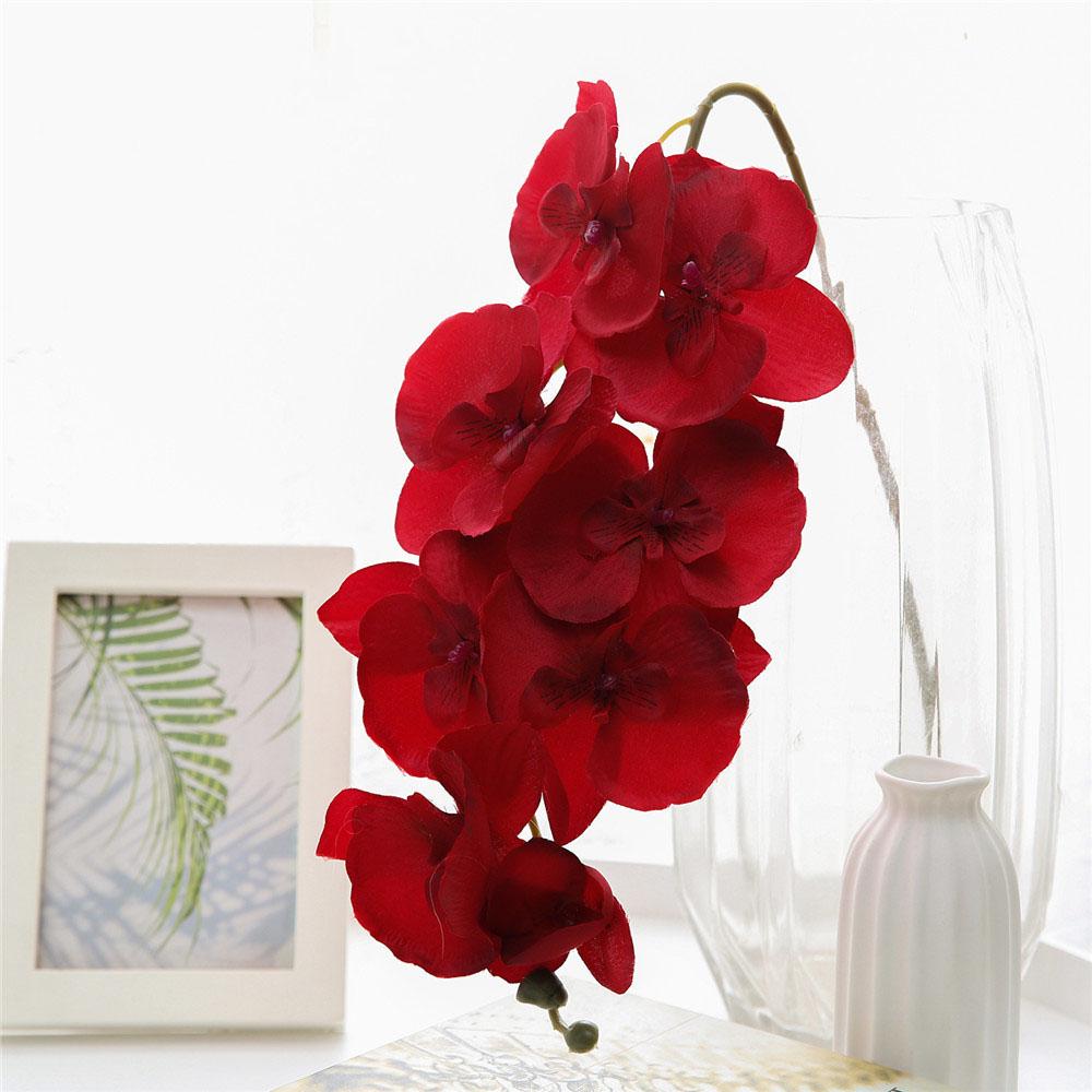Artificial Flowers Butterfly Orchid Bouquet Fake Plants Phalaenopsis For Home Decor Garden Party Wedding Decoration Accessories