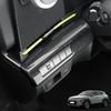 Red Car Interior Carbon Fiber Style ABS Headlight Adjustment Button Cover Trim For Hyundai Kona SX2 2024 LHD