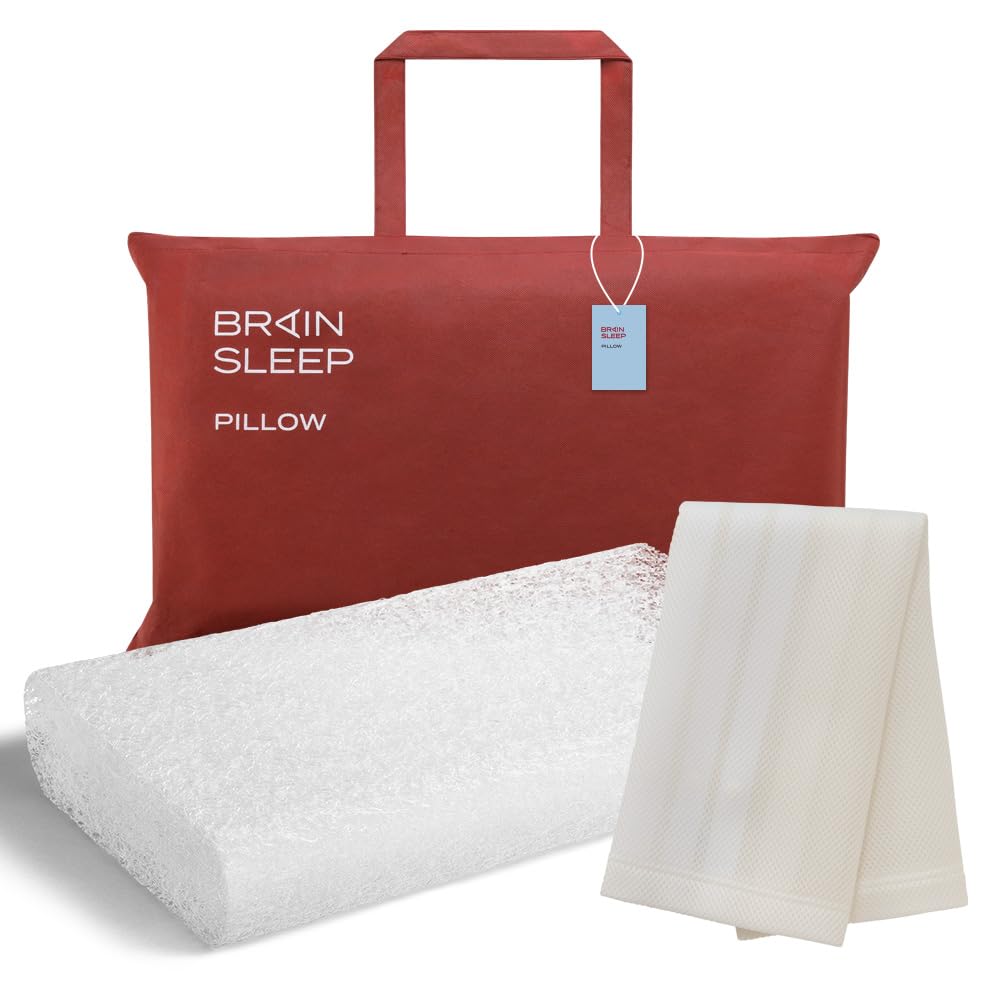 

Brain Sleep Pillow STANDARD Pillow Cover Air [BRAIN SLEEP] (9 gradations) + (Active White) білий