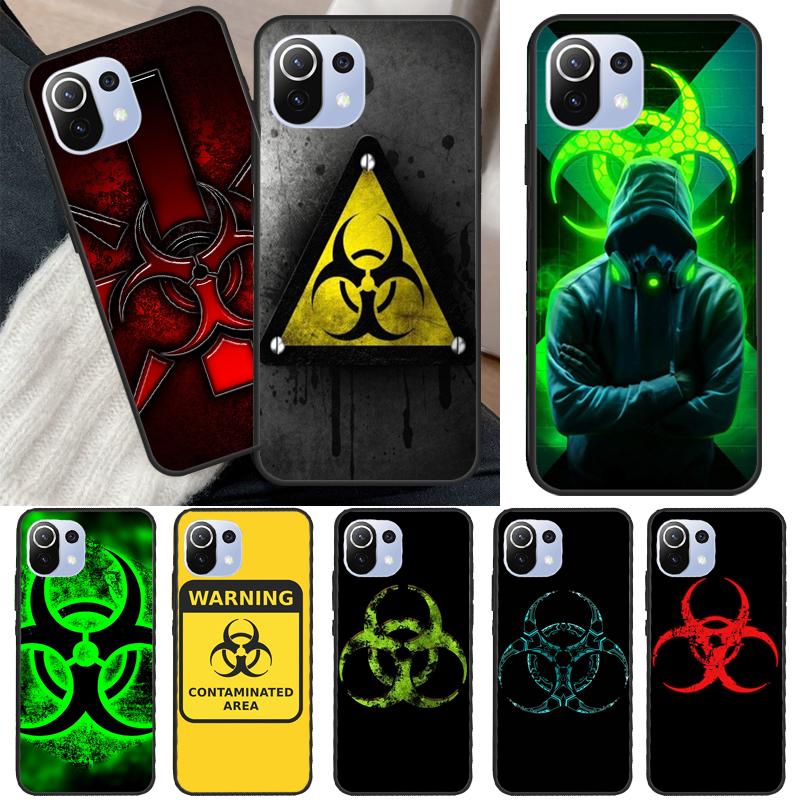 

Biohazard Symbol Phone Case For Xiaomi Mi 11 Lite 12 11T Pro POCO X3 Pro X3 GT F1 F3 M3 M4 X4 Pro Cover