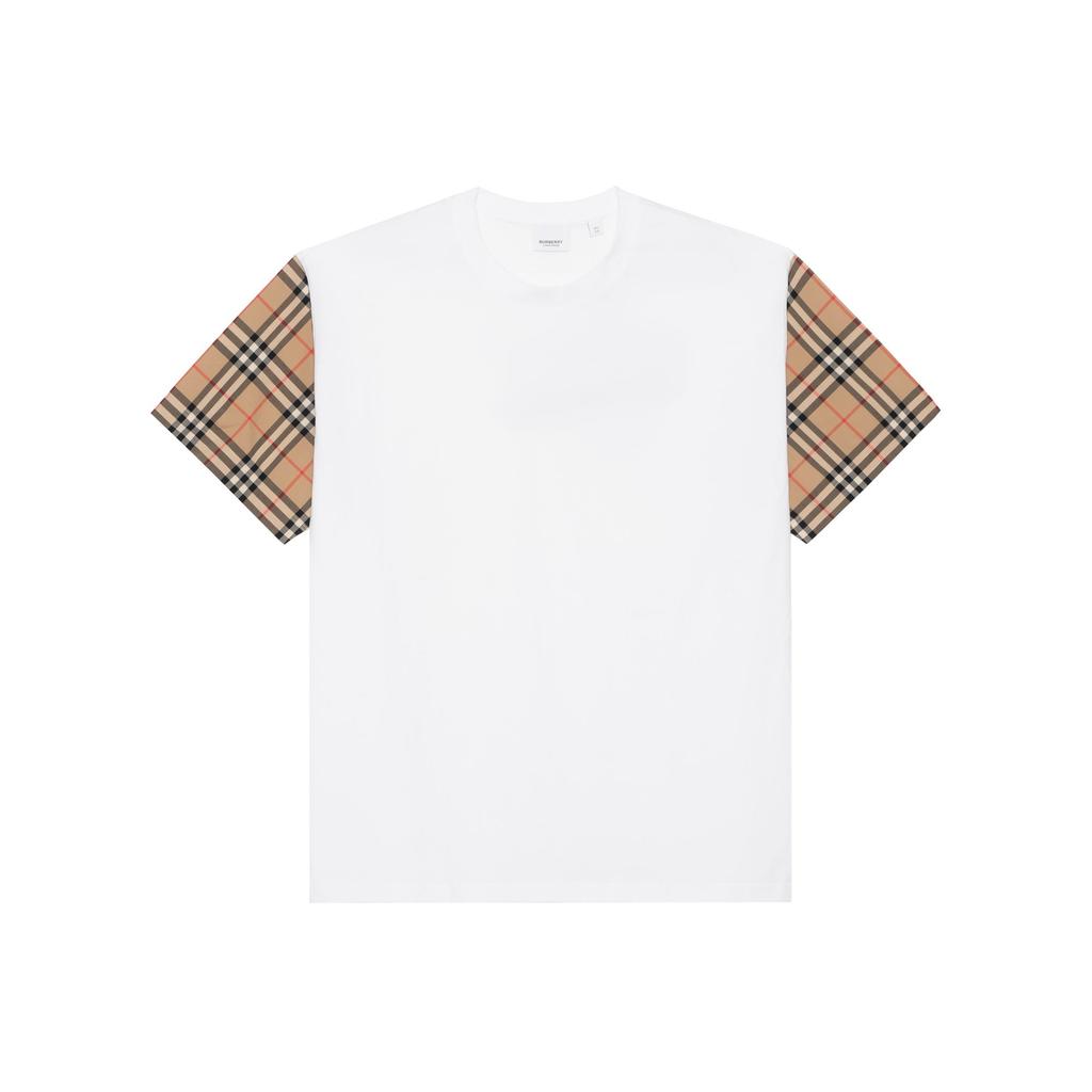 Final Sale Vintage Check-sleeve T-shirt 80427161