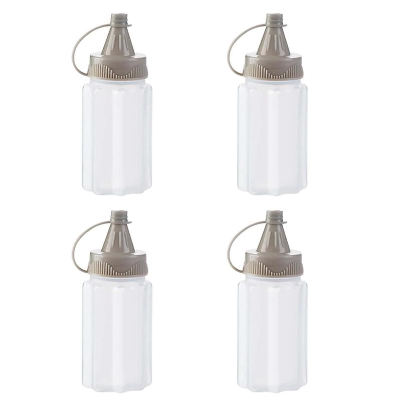 

4/8/12pcs Portable Seasoning Squeeze Bottle Mini Translucent Sauce Bottle Plastic Squeezable Needle Bottles For Outdoor Kitchen