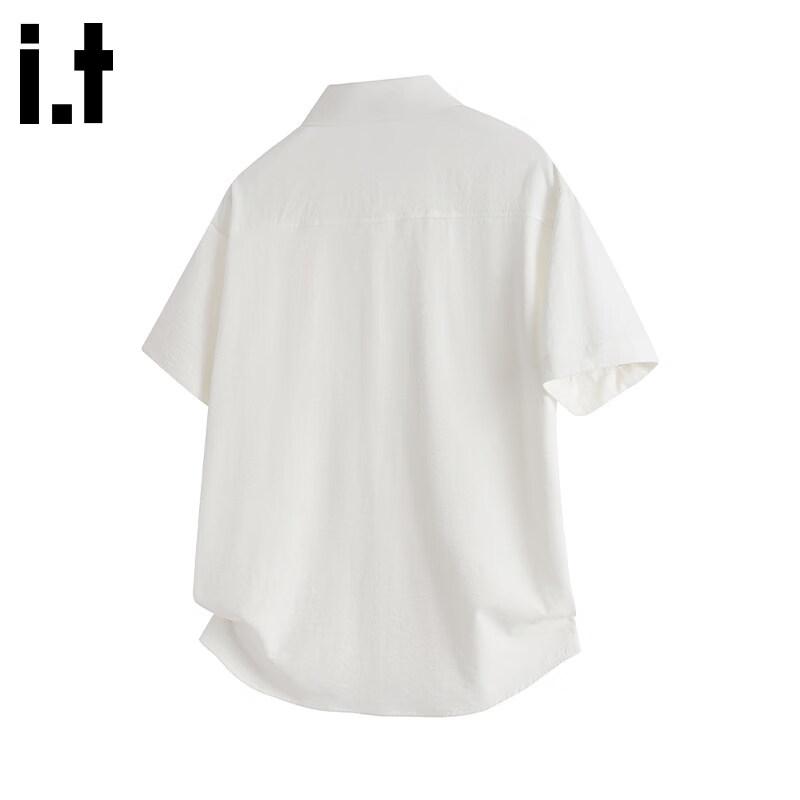 CHOCOOLATEit Men's Cooling Ice Silk Short Sleeve Lapel Shirt