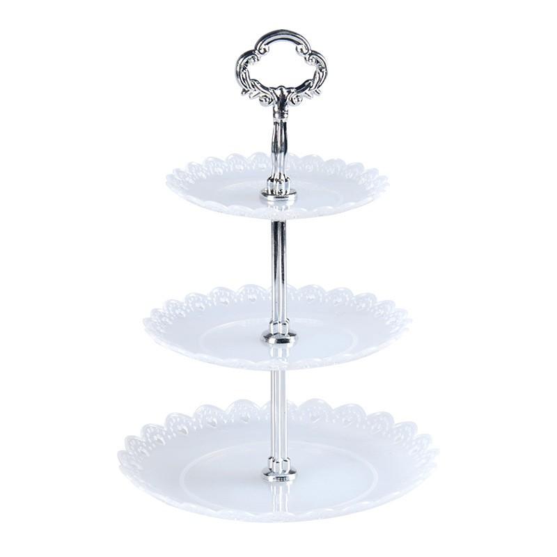 Holder Cake Stand Rack Tray Plate Display Home Christmas Wedding Plastic