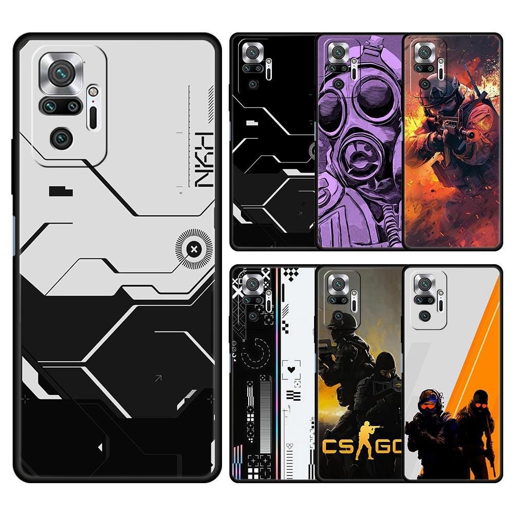 Phone Case For Xiaomi Redmi Note 14 13 12 Pro Plus 5G 9S 9 10 11 4G 14C 13C 12C 10C 9C 9A Soft Cover Counter Strike CS GO