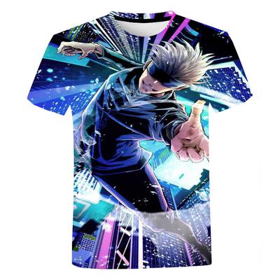 Fashion Anime Printed Man Women O-Neck Short Sleeve Jujutsu Kaisen Satoru Gojo 3d Print T-shirts  Graphic Cool Unisex T Shirt