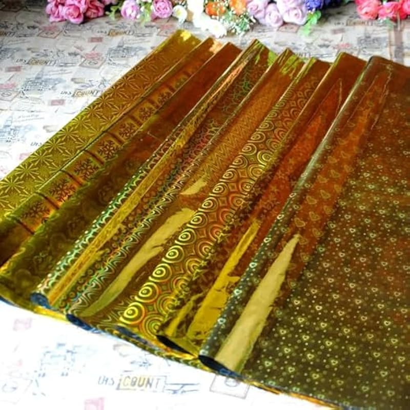 

Accuprints Pack Of 50 Yellow Color Metallic Gift Wrapping Sheets 50 Piece, 65Cm X 45Cm, Multicolor Holographic Sheets Id 0 жёлтый