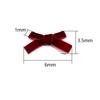 10pcs Colorful Velvet Bows Single Sided Hand Tied Bowknot For Birthday Party Decoration DIY Crafts Clothing Headwear Accessories