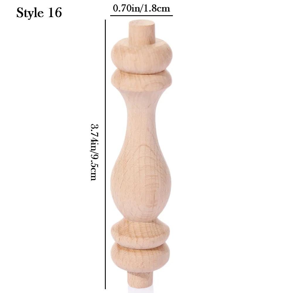 European Multi Styles Solid Wood Carved Furniture Foot Legs Cabinet Seat Feets Vintage Home Decoration Crafts Accessories