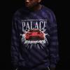 Palace X AMG Kooperations-Langarm-Sweatshirt mit Logo-Print Unisex Oberteile Lila P20AMGLS002