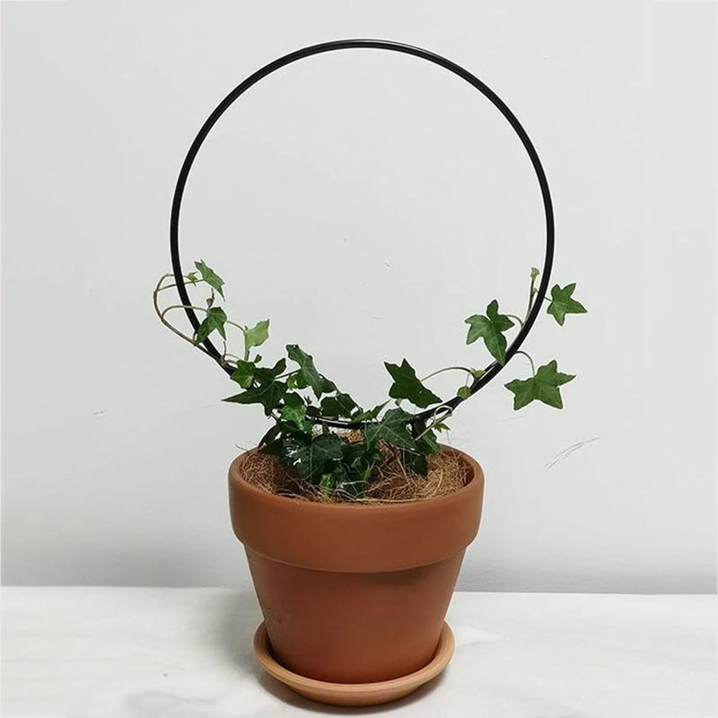 Garden Trellis Iron Climbing Plant Support with Black Rust Proof Coating for Indoor Flower Vine Trellis Plant Accessories