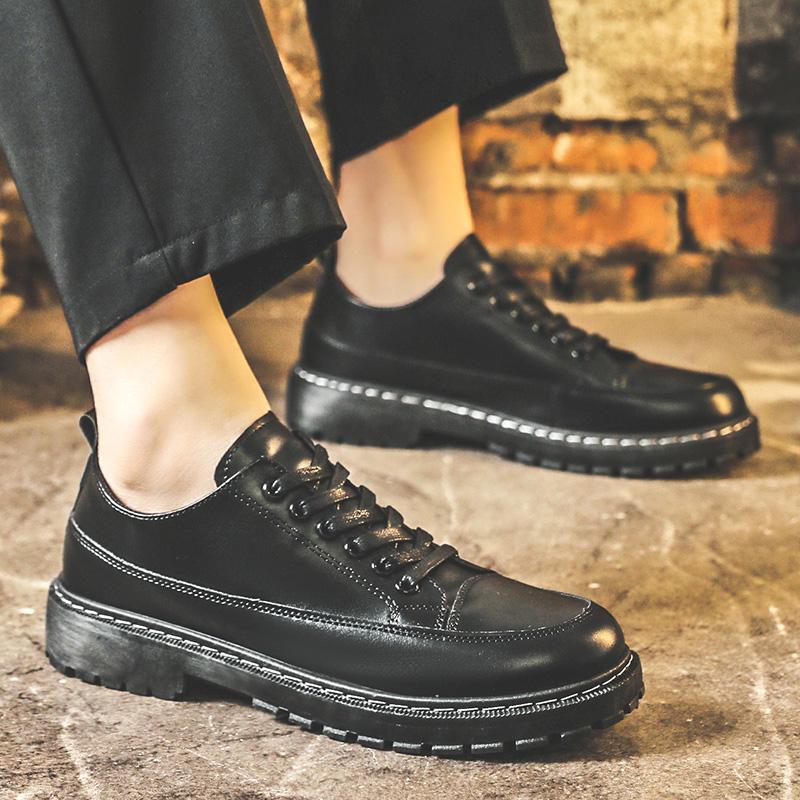 Luxury Brand Genuine Leather Dress Shoes Loafers Men Oxfords Brogue Lace Up Italian Mens Casual Shoes Moccasins Plus Size 39-44