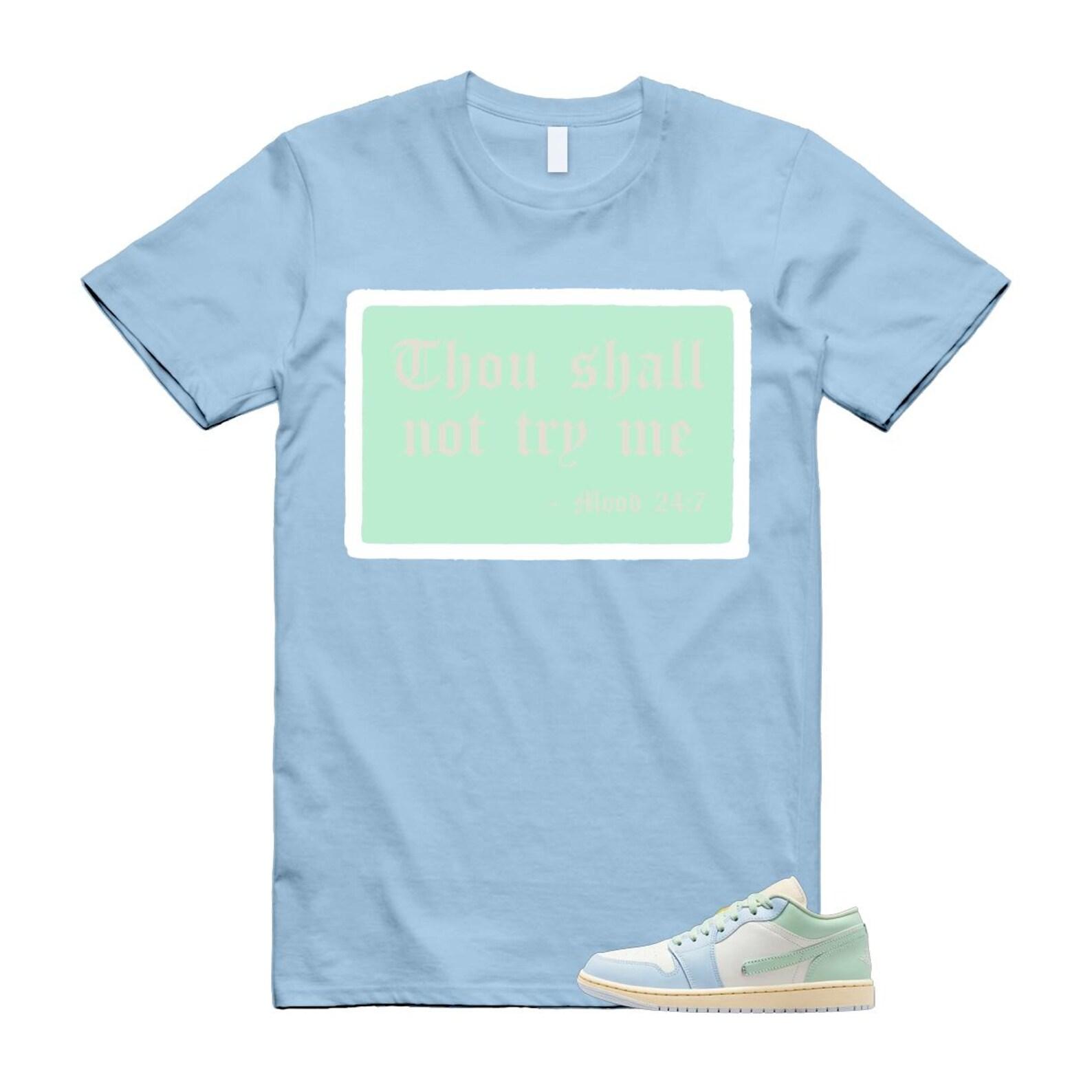1 Sail Jade Aura Muslin White Ice Blue Mint T Shirt Match MOOD 2XL