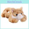 Peluche a forma di gatto strisce cartone animato accovacciato, bambola giocattolo per bambini e regalo
