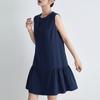 ZANZEA Women Casual Round Neck Solid Color Summer Sleeveless Dress