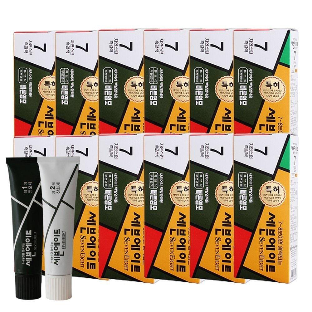 

DongSung Seven Eight Satchi Dye 12 pcs + Dyeing Tools 2 pcs No. 6 Brown