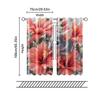 Set Of 2 Filtering Curtains Excluding Rods Non Movable Without Batteries Mouse Red Flowers Use Bedrooms Living Made Polyester Bedroom Decor Window
