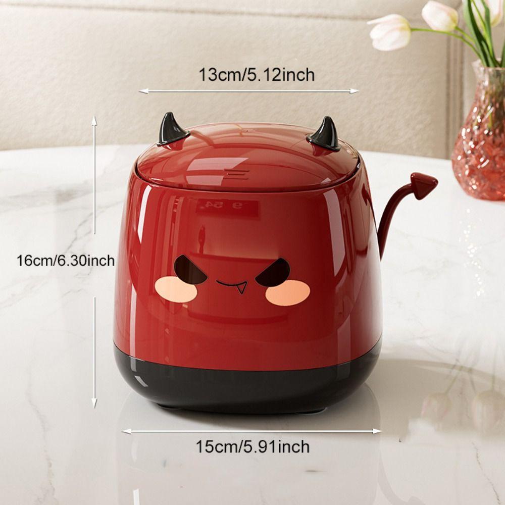 Simple Design Mini Trash Can Cartoon Dust Bin Stylish Desktop Trash Can Car