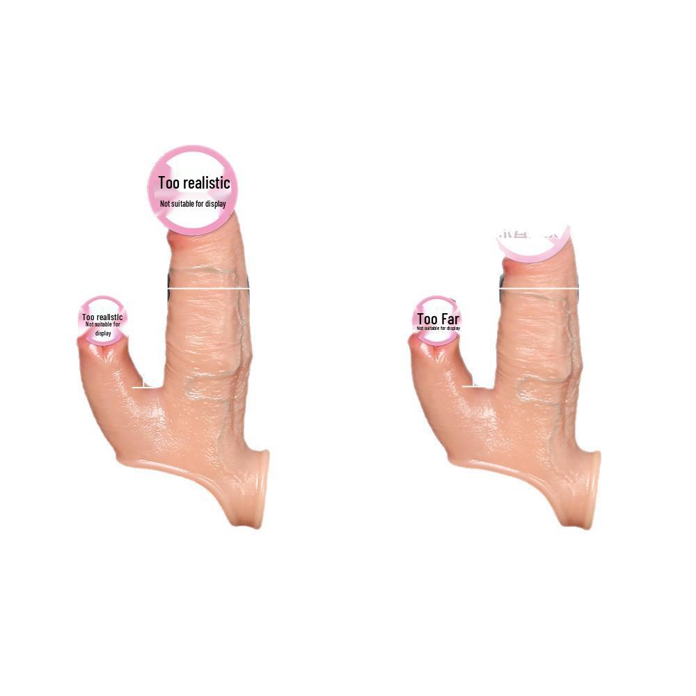 Double Stimulation Silicone Delay Condom for Extended Pleasure