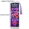 K-Pop Demon Hunters Acrylic Bookmarks with Tassel Animation Design Theme Ornamental Literary Presents for Reading Lovers and Book Fans