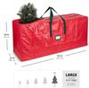 Storage Bag for 9 Ft Artificial Christmas Trees - Plastic, Waterproof - Strong Handles, Labeling Card Slot