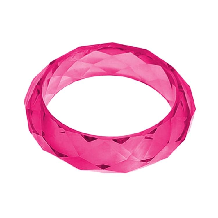 

Portable Sturdy Resin Bracelet Irregular Faceted Cutouts Glimmering Accent Trendy Wristwear Daily Use Casual Wear