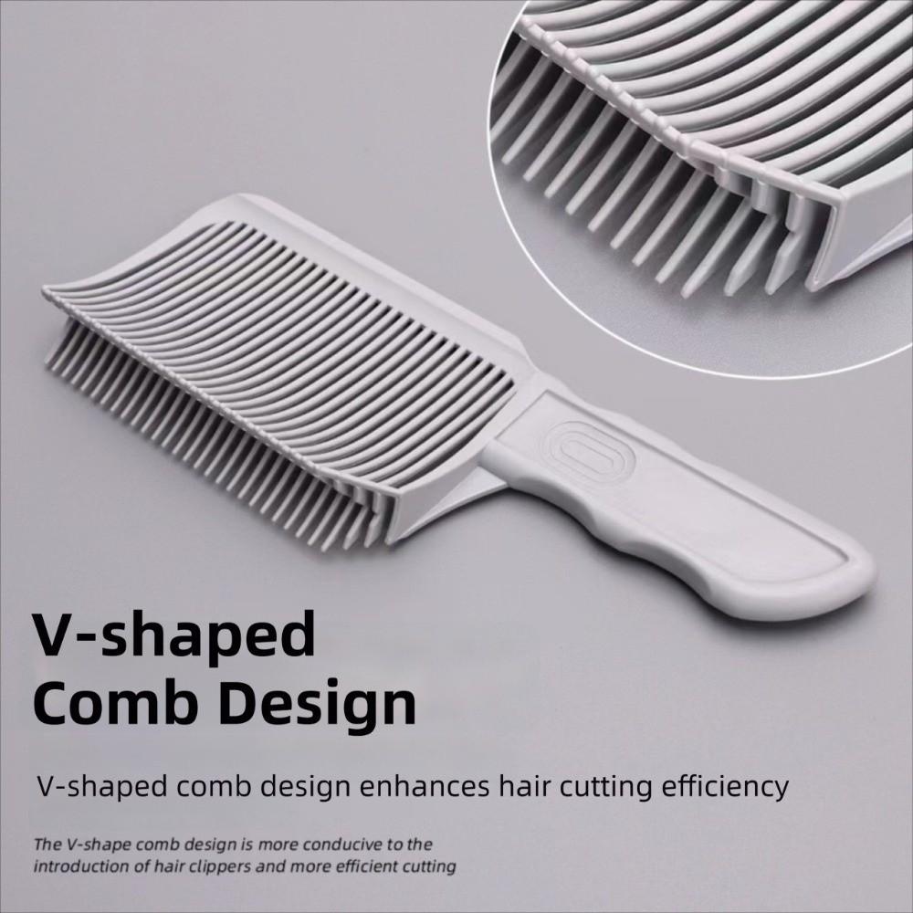 Plastic Fading Comb Heat Resistant Flat Top Hair Cutting Comb Barber Clipper Blending Comb Salon