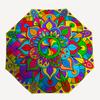 1pc Mandala Psychedelic Automatic Opening/Closing Umbrella with Operation & Windproof Canopy - Folding Design, Holiday Gift yy260225183