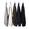 Mens Heavyweight 420g Fleece-Lined Cotton Blend Zip-Up Hoodless Sweatshirt Japanese Retro Style Oversized Fit Winter