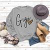 In Stock Women's Round Neck Fashionable Letter Print Hoodie - Loose Fit, Long Sleeve, European & American Style.