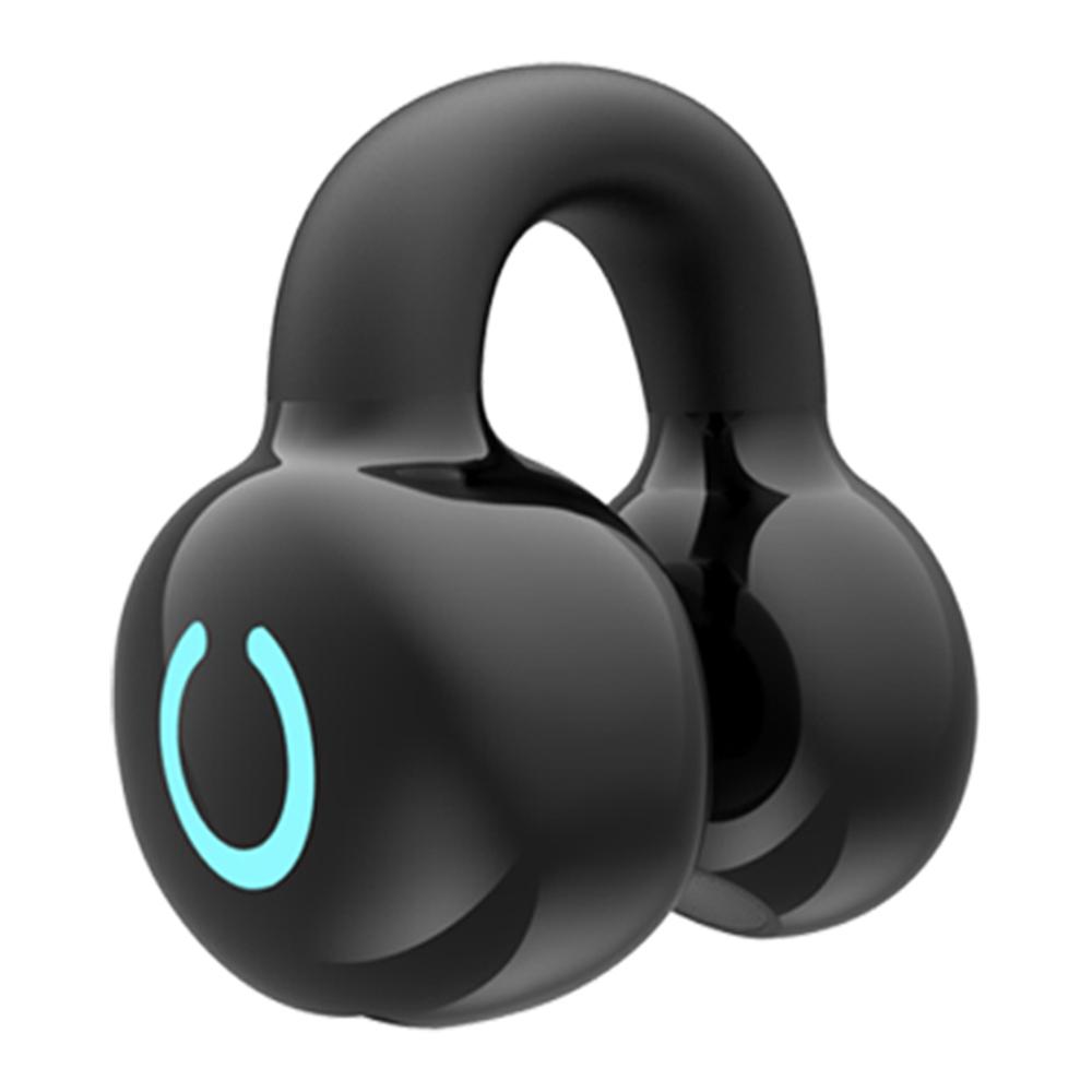 

YX09 Clip-On Single Ear Bluetooth-compatible Headset Stereo Business Style Wireless Headphones Black