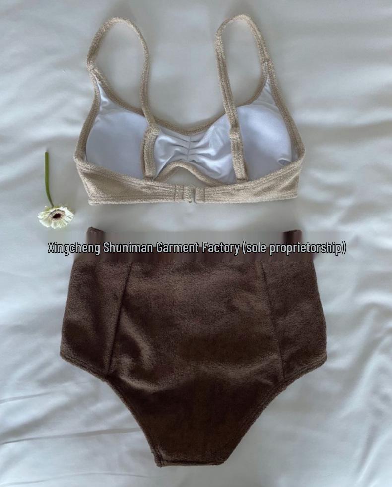 Korejské dámské bikiny v ins stylu: Sexy, Dělený design pro menší poprsí, Plavky Pure Desire pro horké prameny